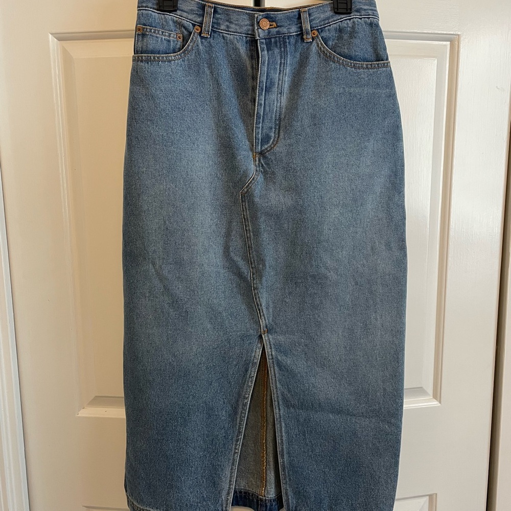 NWT! On-trend long denim skirt from Pendleton. Size 8